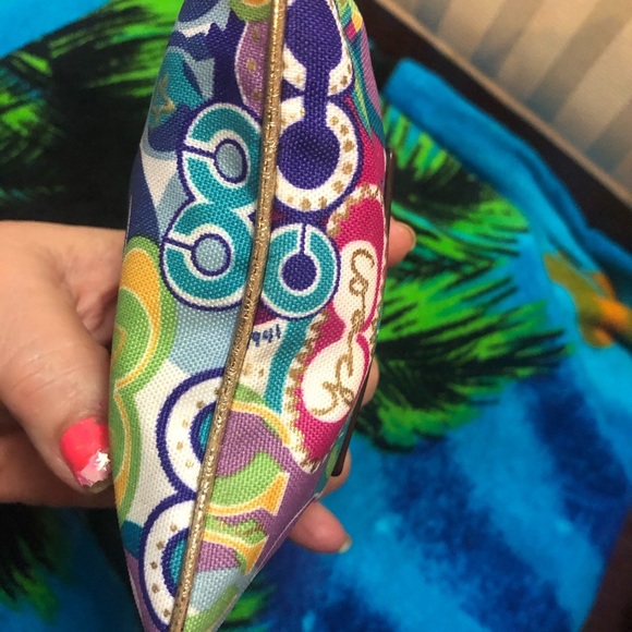 Coach poppy wristlet purse multicolors - Picture 4 of 7